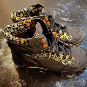 Women's Keds x Rifle Paper Co. Scout Boot IV in Black, U.S size 9